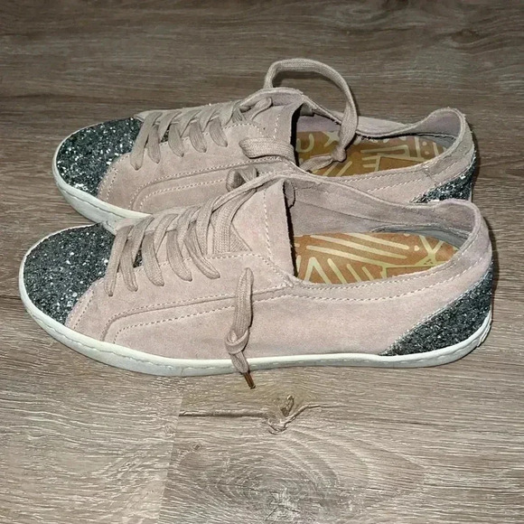 Dolce Vita Pink and Silver Glitter Sneakers - Picture 3 of 7